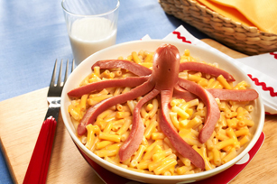 Kraft Dinner with Mini Octopus